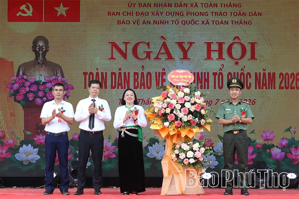 Xã Toàn Thắng tổ chức điểm Ngày hội Toàn dân bảo vệ an ninh Tổ quốc cấp tỉnh