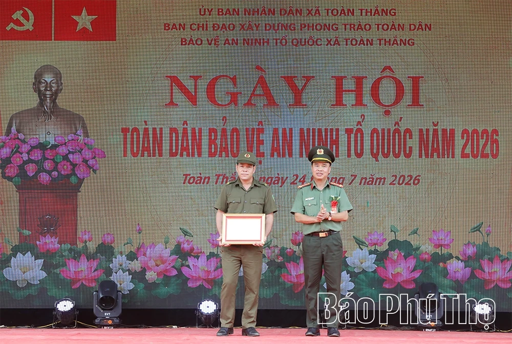 Xã Toàn Thắng tổ chức điểm Ngày hội Toàn dân bảo vệ an ninh Tổ quốc cấp tỉnh