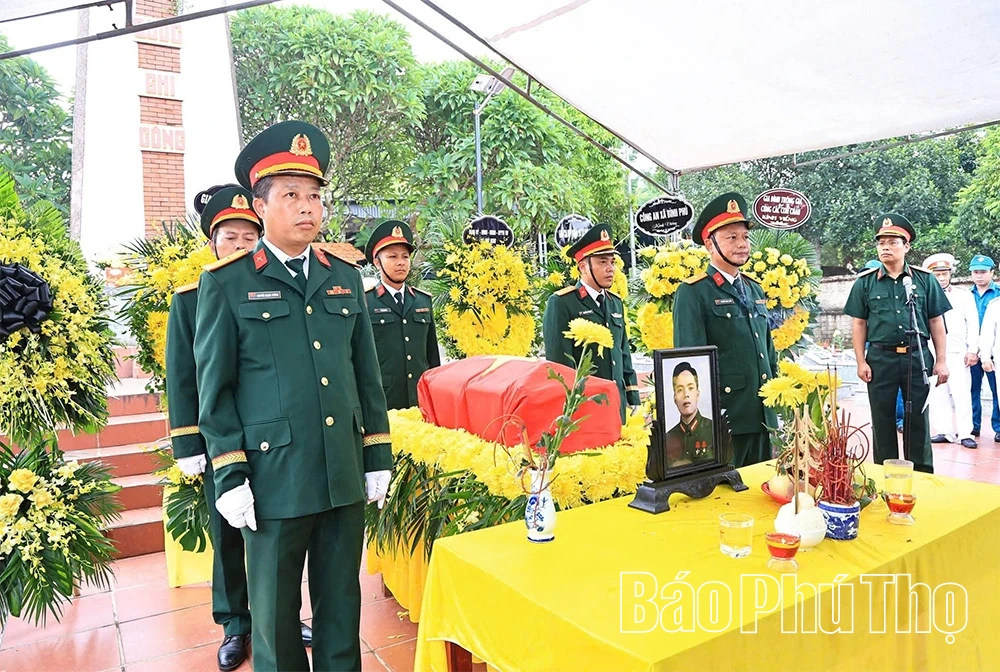 Đón nhận, truy điệu và an táng hài cốt Liệt sĩ Nguyễn Ngọc Lân sau gần 60 năm hy sinh