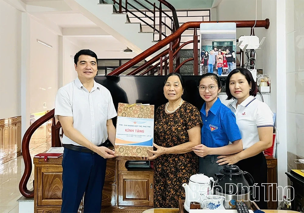 TYM Chi nhánh Việt Trì, Phú Thọ tặng quà gia đình chính sách nhân kỷ niệm Ngày Thương binh - Liệt sĩ 27/7