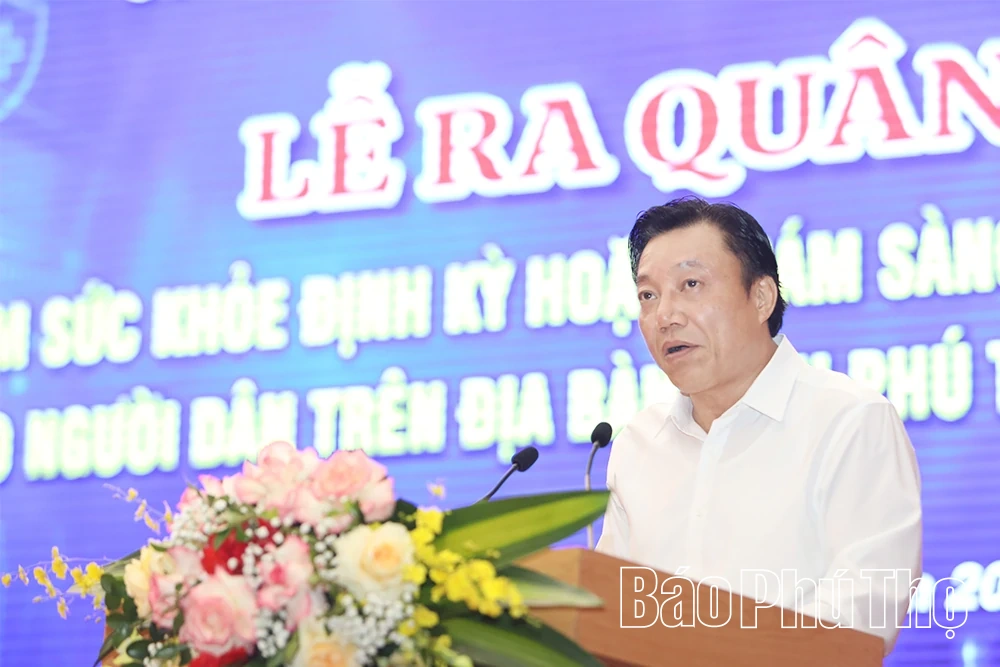Lễ ra quân khám sức khỏe định kỳ hoặc khám sàng lọc miễn phí cho người dân trên địa bàn tỉnh Phú Thọ năm 2026