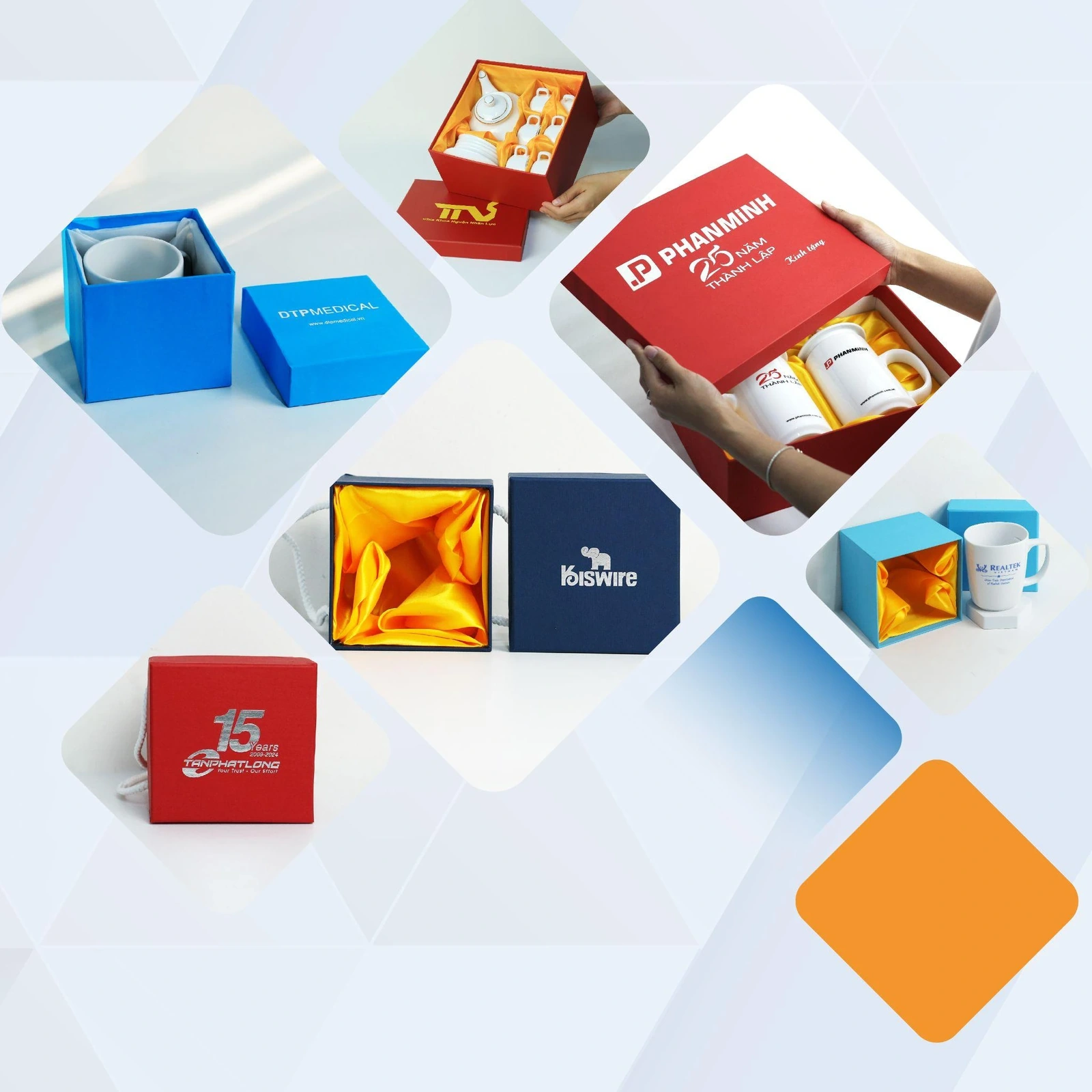5 Mẫu hộp quà in logo thương hiệu cao cấp, thiết kế theo yêu cầu tại Inviva.vn