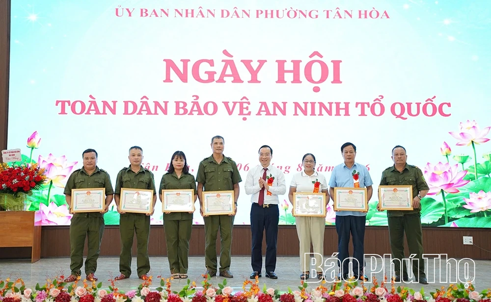 Phường Tân Hòa tổ chức Ngày hội Toàn dân bảo vệ an ninh Tổ quốc năm 2026