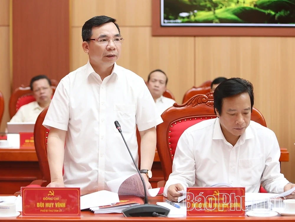 Phu Tho Provincial Party Standing Committee Gives Opinions on Key Matters