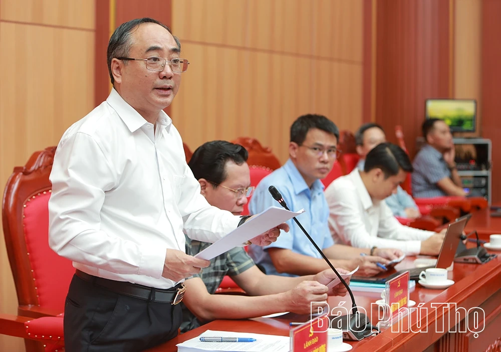 Ban Thường vụ Tỉnh ủy Phú Thọ cho ý kiến vào một số nội dung quan trọng