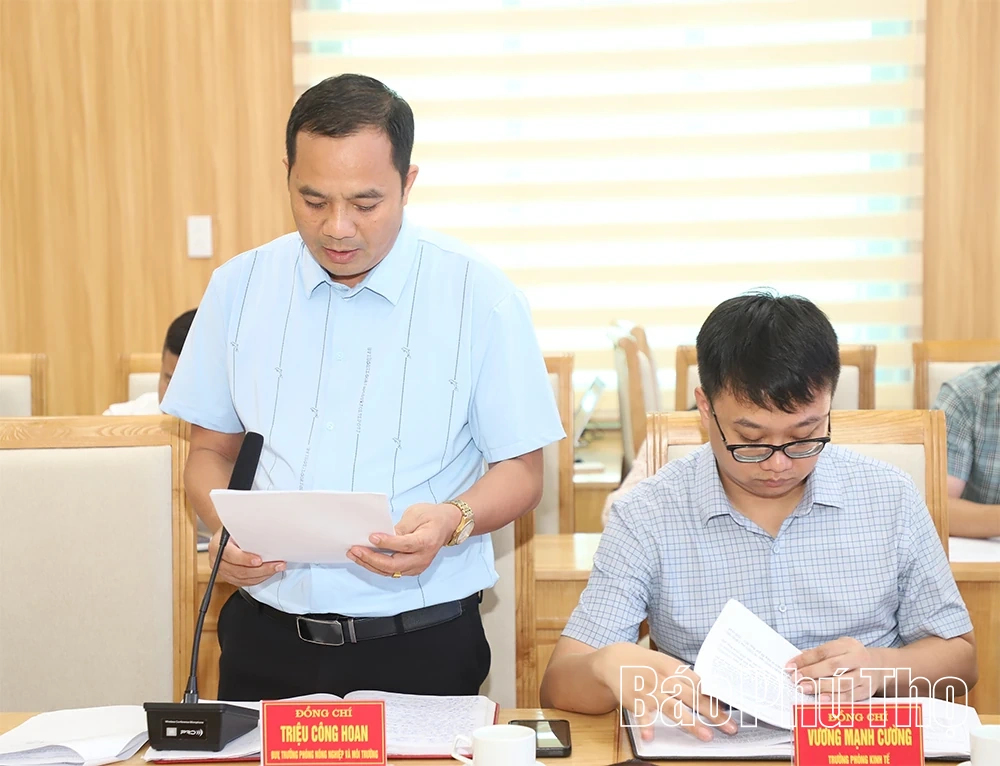 &nbsp;Thống nhất phương án cưỡng chế thu hồi đất thực hiện dự án Cụm công nghiệp Tam Nông