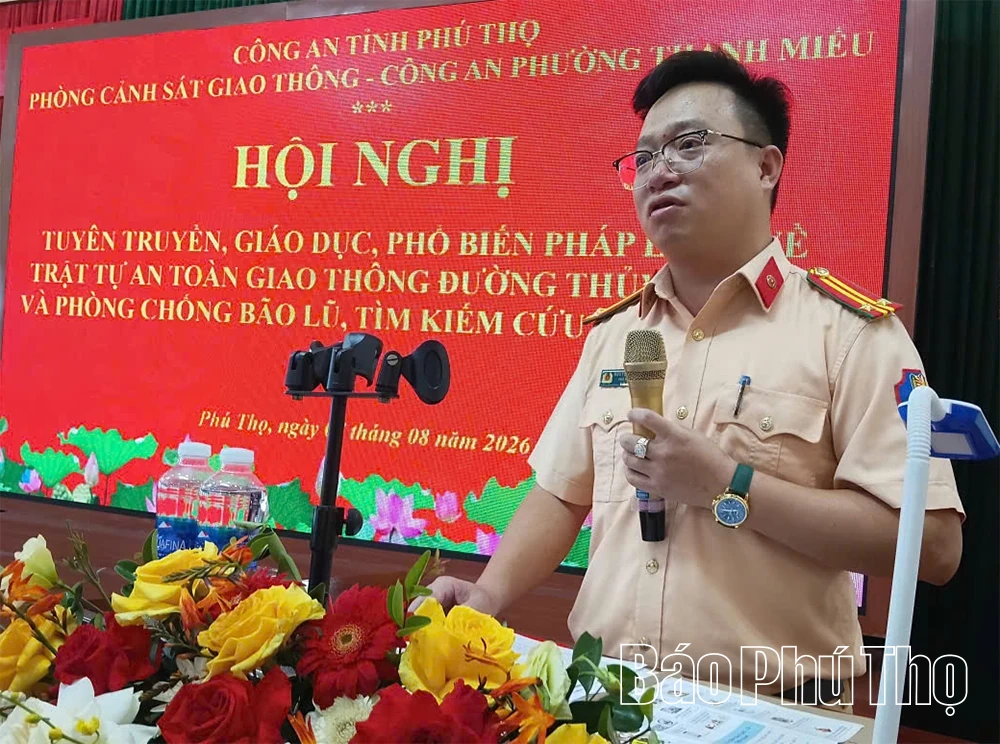 Tuyên truyền pháp luật về an toàn giao thông đường thủy cho hơn 70 doanh nghiệp, tổ chức, cá nhân