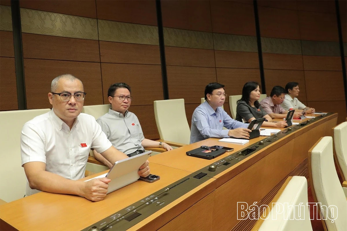 Đại biểu Quốc hội tỉnh Phú Thọ tham gia thảo luận về các dự án luật