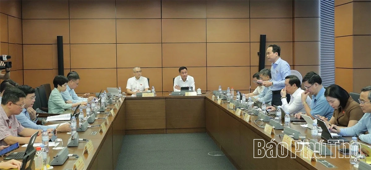 Đại biểu Quốc hội tỉnh Phú Thọ tham gia thảo luận về các dự án luật