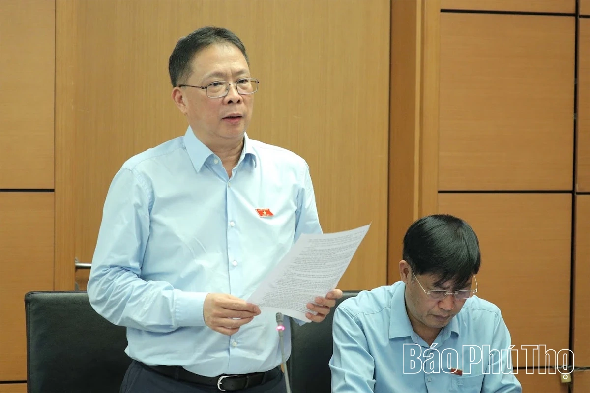 Đại biểu Quốc hội tỉnh Phú Thọ tham gia thảo luận về các dự án luật
