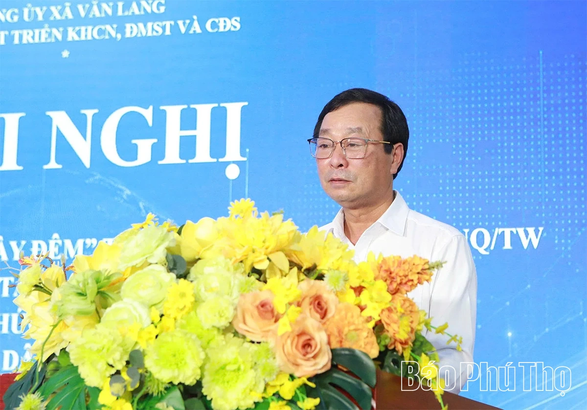 Xã Văn Lang tổng kết đợt cao điểm “90 ngày đêm” thực hiện Nghị quyết số 57-NQ/TW và Đề án 06