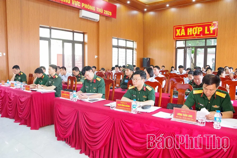 Diễn tập tác chiến khu vực phòng thủ xã Hợp Lý
