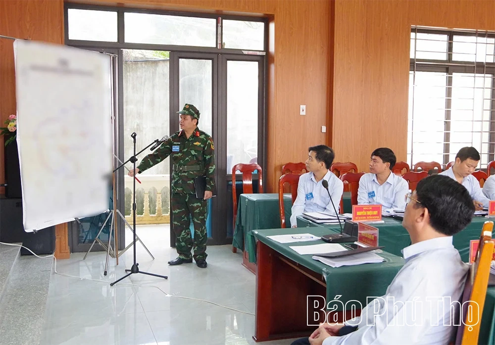 Diễn tập tác chiến khu vực phòng thủ xã Hợp Lý