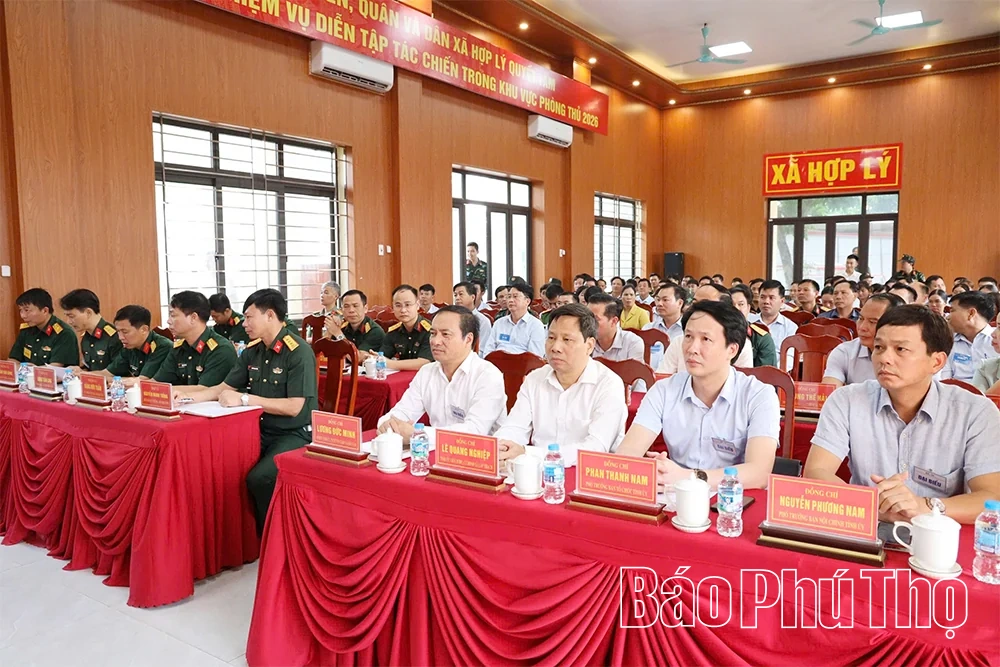 Diễn tập chiến đấu phòng thủ xã Hợp Lý năm 2026