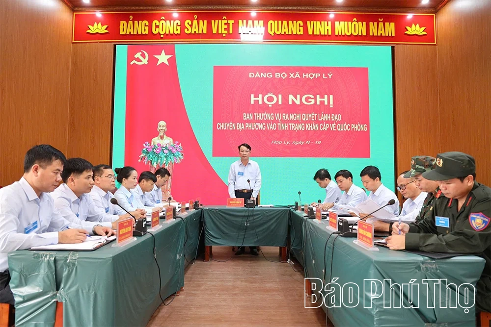 Diễn tập chiến đấu phòng thủ xã Hợp Lý năm 2026