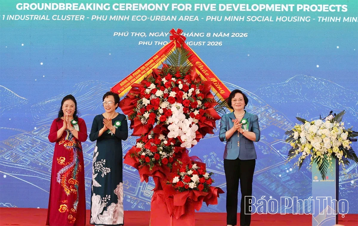 Khởi công đồng loạt 5 dự án với tổng vốn đầu tư 7.600 tỷ đồng