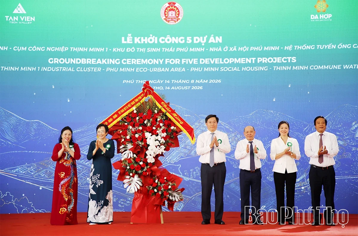 Khởi công đồng loạt 5 dự án với tổng vốn đầu tư 7.600 tỷ đồng