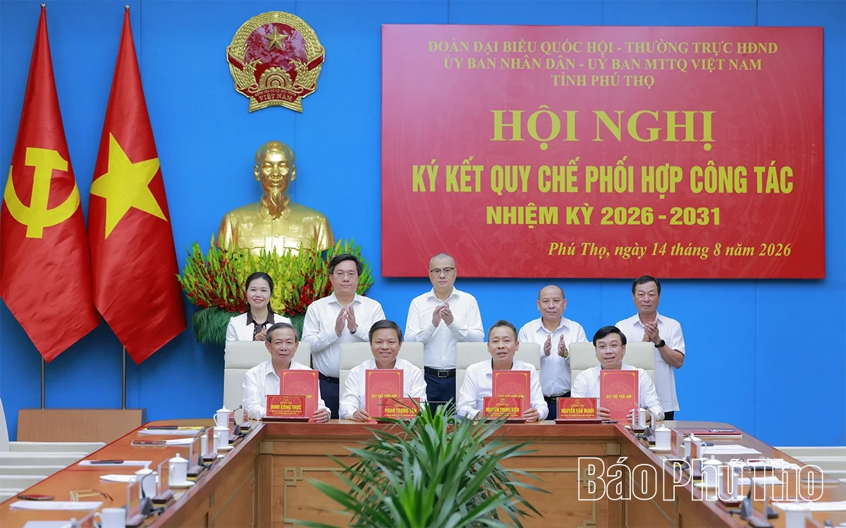 Ký kết quy chế phối hợp công tác nhiệm kỳ 2026 - 2031