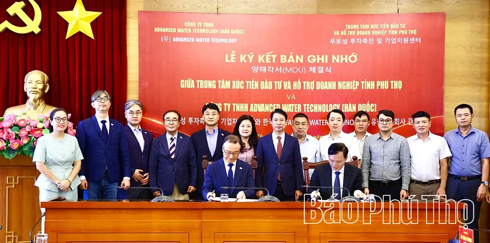 Phú Thọ mở rộng hợp tác với doanh nghiệp Hàn Quốc trong lĩnh vực môi trường, năng lượng