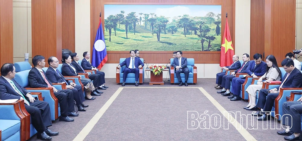 Phú Thọ - Bò Kẹo tăng cường hợp tác, vun đắp tình hữu nghị Việt - Lào