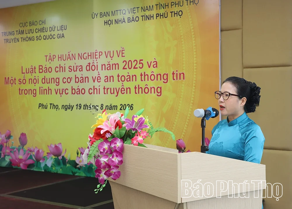 Tập huấn Luật Báo chí và các văn bản hướng dẫn thi hành