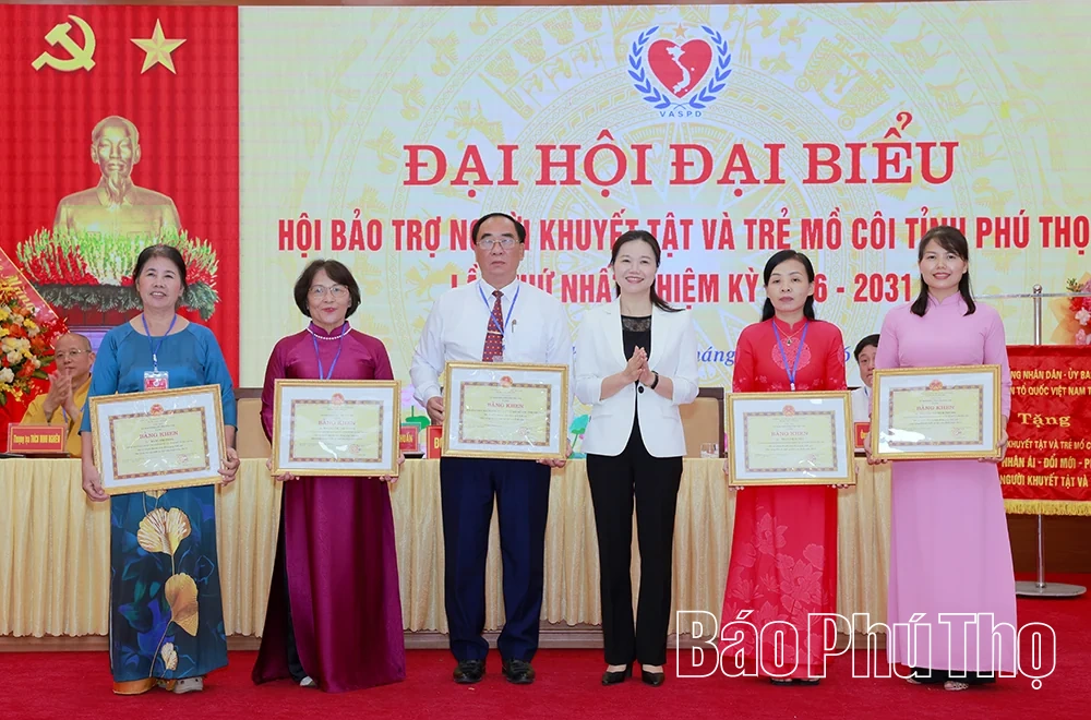 Đại hội đại biểu Hội Bảo trợ người khuyết tật và trẻ mồ côi tỉnh Phú Thọ lần thứ I,&nbsp;nhiệm kỳ 2026-2031