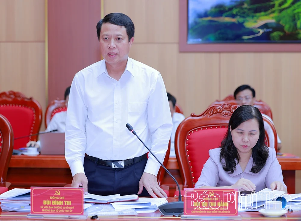 Đoàn Kiểm tra, giám sát số 224 của Bộ Chính trị làm việc tại tỉnh Phú Thọ