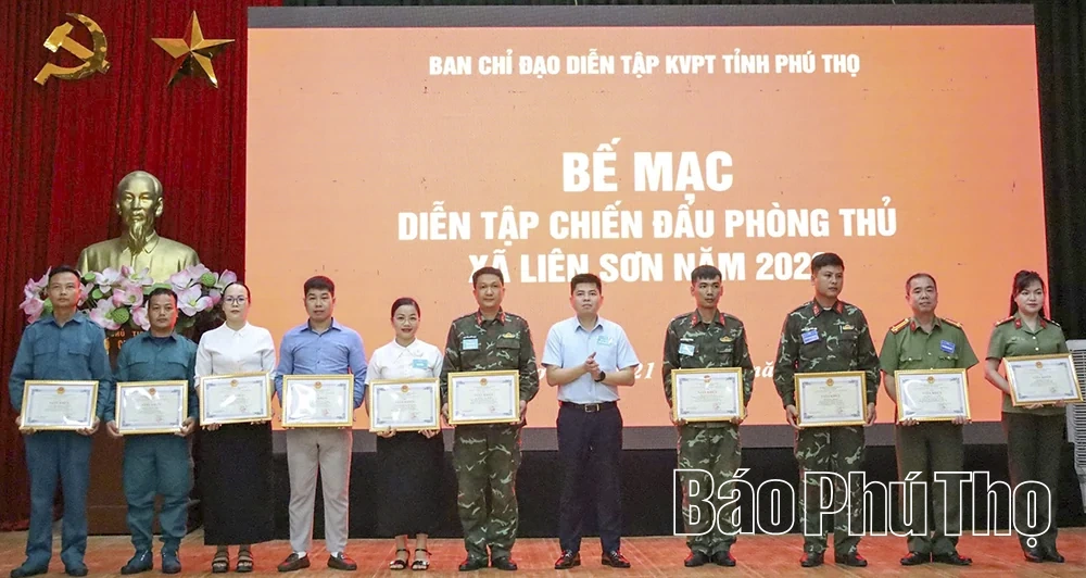 Xã Liên Sơn diễn tập chiến đấu phòng thủ năm 2026