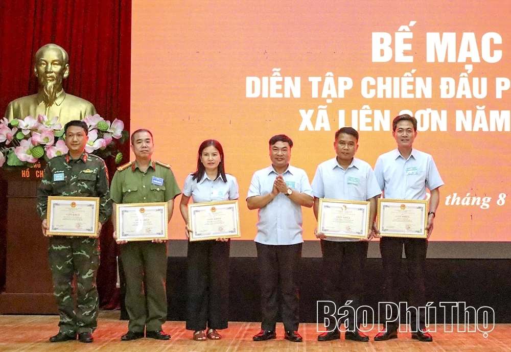 Xã Liên Sơn diễn tập chiến đấu phòng thủ năm 2026