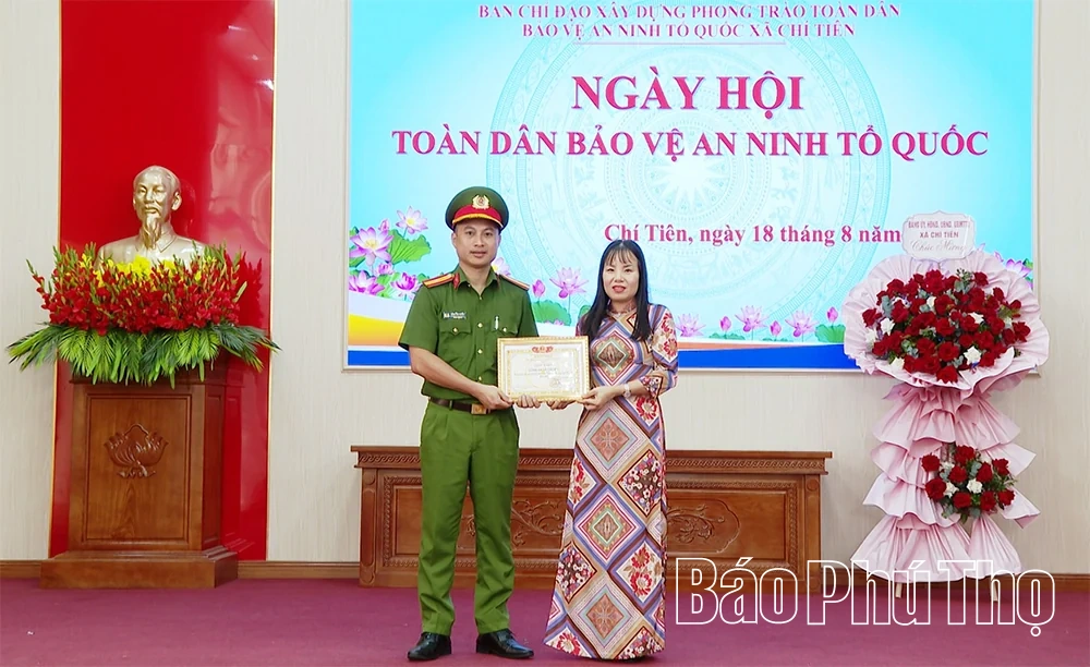 Xã Chí Tiên tổ chức Ngày hội Toàn dân bảo vệ an ninh Tổ quốc