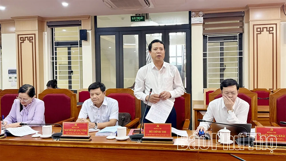 Đoàn Kiểm tra, giám sát số 224 làm việc với Ban Thường vụ Đảng ủy xã Tam Đảo