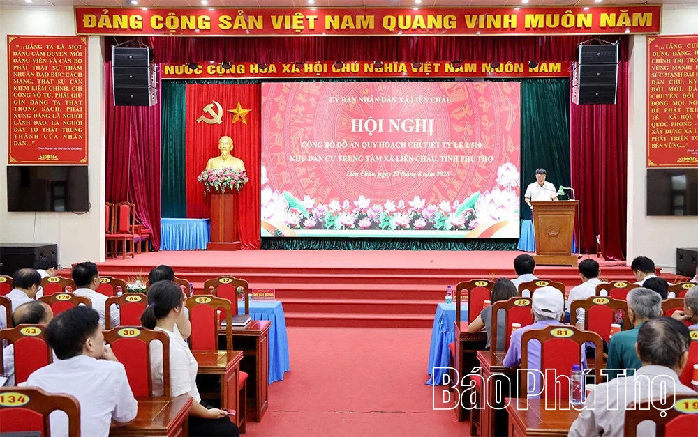 Xã Liên Châu công bố Đồ án Quy hoạch chi tiết tỷ lệ 1/500 Khu dân cư trung tâm xã