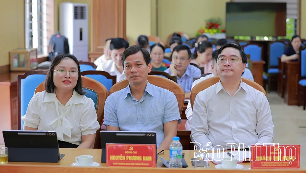 Ban Nội chính Tỉnh ủy Phú Thọ nâng cao kỹ năng số cho cán bộ, đảng viên