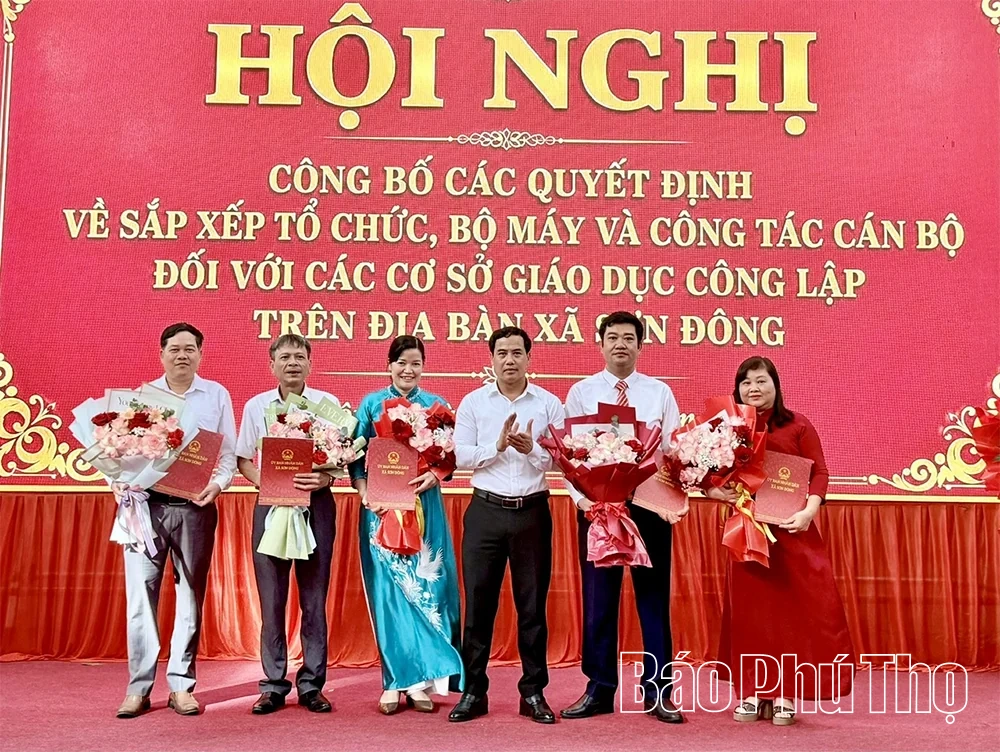 Xã Sơn Đông&nbsp;giảm từ 12 trường học xuống còn 3 trường sau sắp xếp các trường công lập