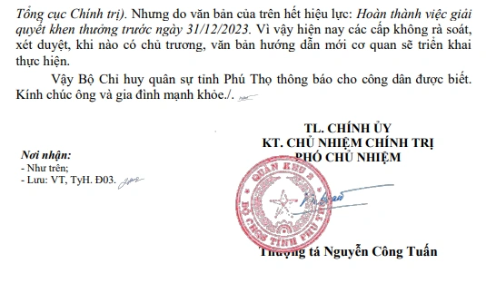 Đủ điều kiện nhưng chưa thể xét khen thưởng