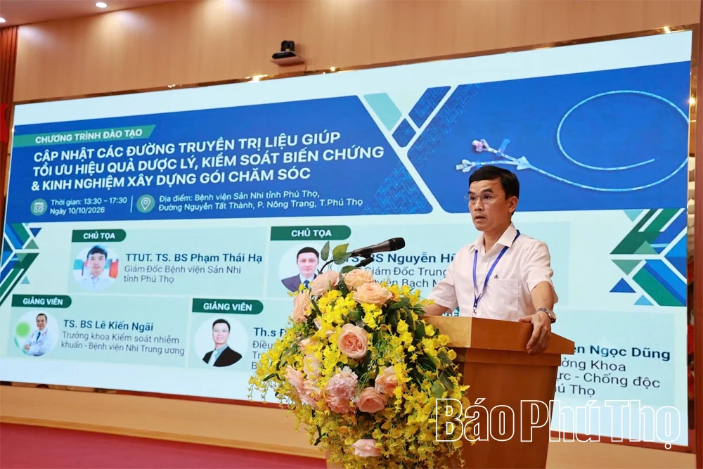 Cập nhật kỹ thuật đường truyền trị liệu và chuẩn hóa quy trình chăm sóc bệnh nhân cho hơn 100 y, bác sĩ