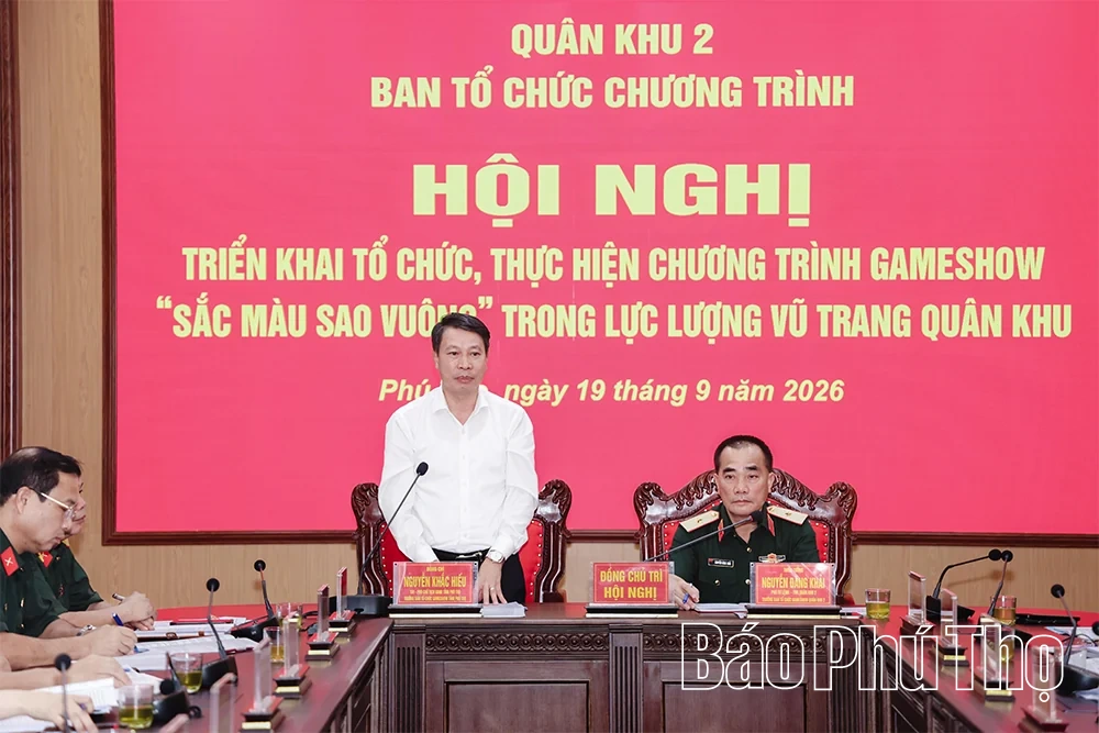 Phú Thọ triển khai công tác chuẩn bị Gameshow “Sắc màu Sao vuông”