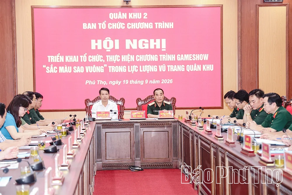Phú Thọ triển khai công tác chuẩn bị Gameshow “Sắc màu Sao vuông”