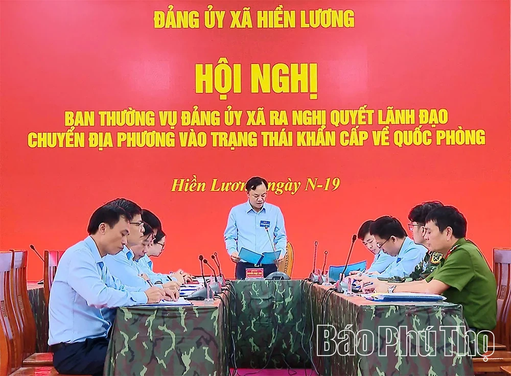 Diễn tập tác chiến xã Hiền Lương năm 2026