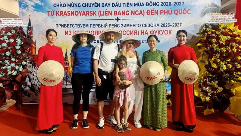 Phú Quốc đón chuyến bay đầu tiên mùa 2026-2027 từ Nga
