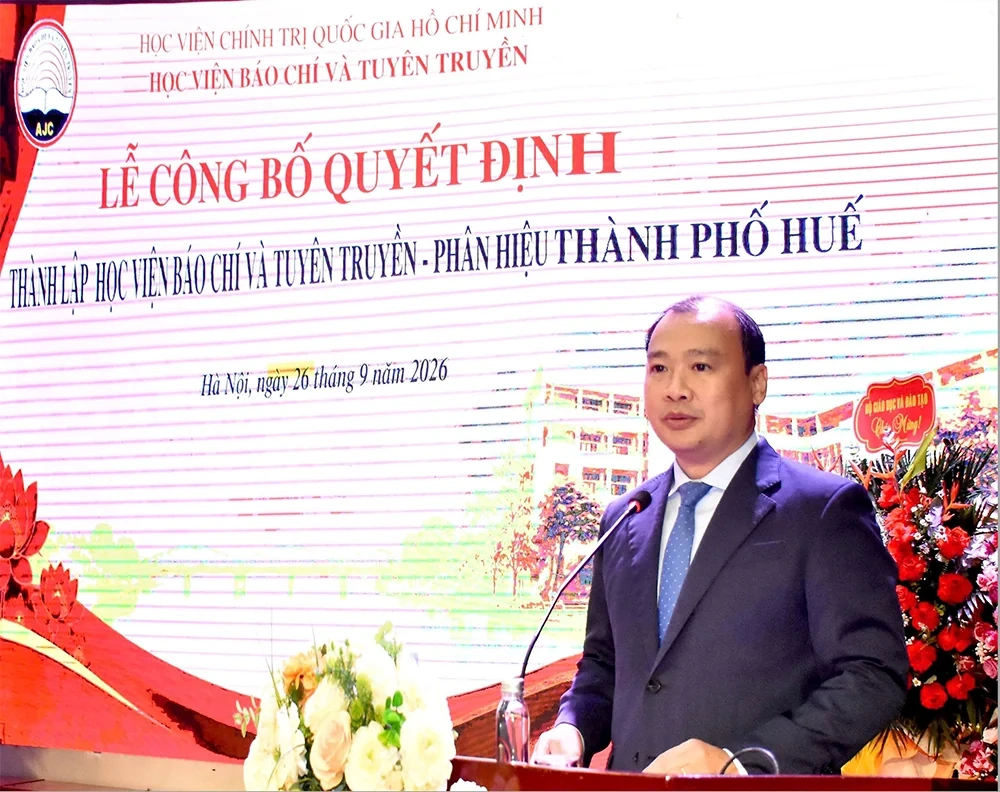 Học viện Báo chí và Tuyên truyền công bố Quyết định thành lập Phân hiệu thành phố Huế