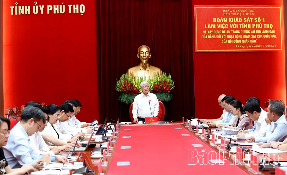 Khảo sát thực tiễn công tác lãnh đạo của Đảng đối với hoạt động giám sát của Quốc hội và HĐND