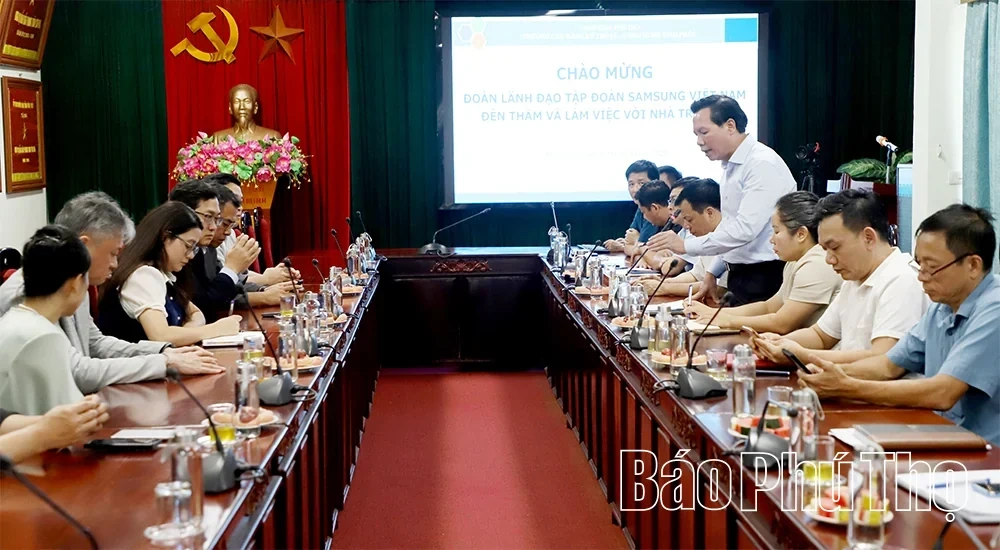 Samsung Vietnam Conducts Surveys for SIC Lab Construction and Human Resource Training at Two Schools in Phu Tho