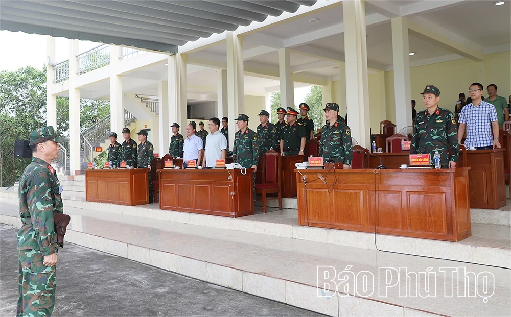 Diễn tập tiếp nhận dự bị động viên và thực hành tiến công tiêu diệt địch lâm thời phòng ngự