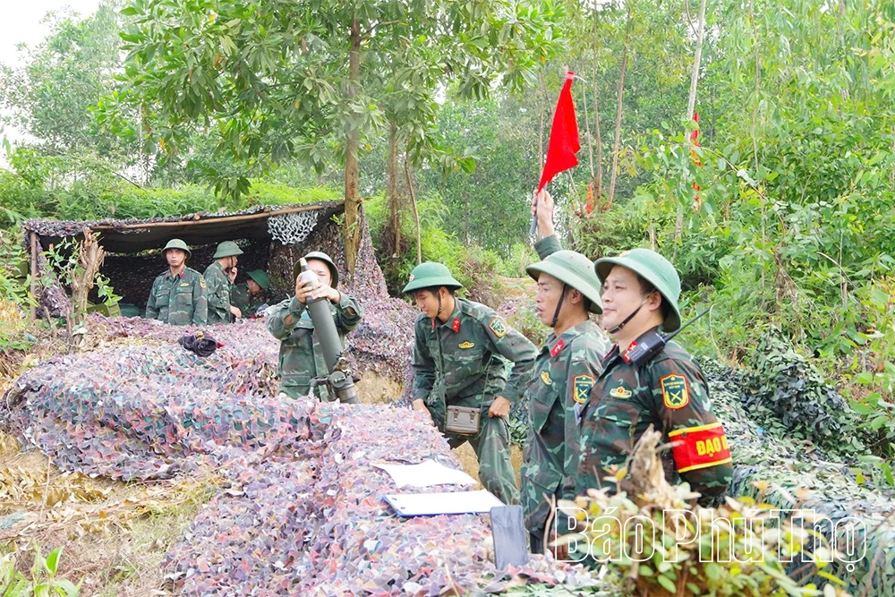 Diễn tập tiếp nhận dự bị động viên và thực hành tiến công tiêu diệt địch lâm thời phòng ngự
