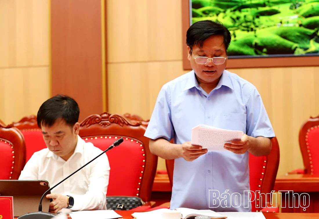 Phó Bí thư Thường trực Tỉnh ủy Bùi Văn Quang chủ trì giao ban các cơ quan khối Nội chính