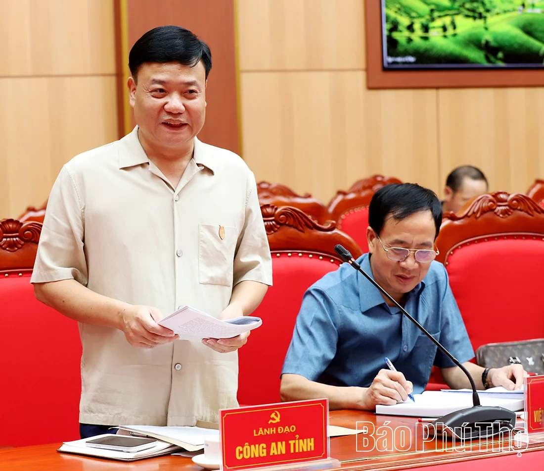 Phó Bí thư Thường trực Tỉnh ủy Bùi Văn Quang chủ trì giao ban các cơ quan khối Nội chính