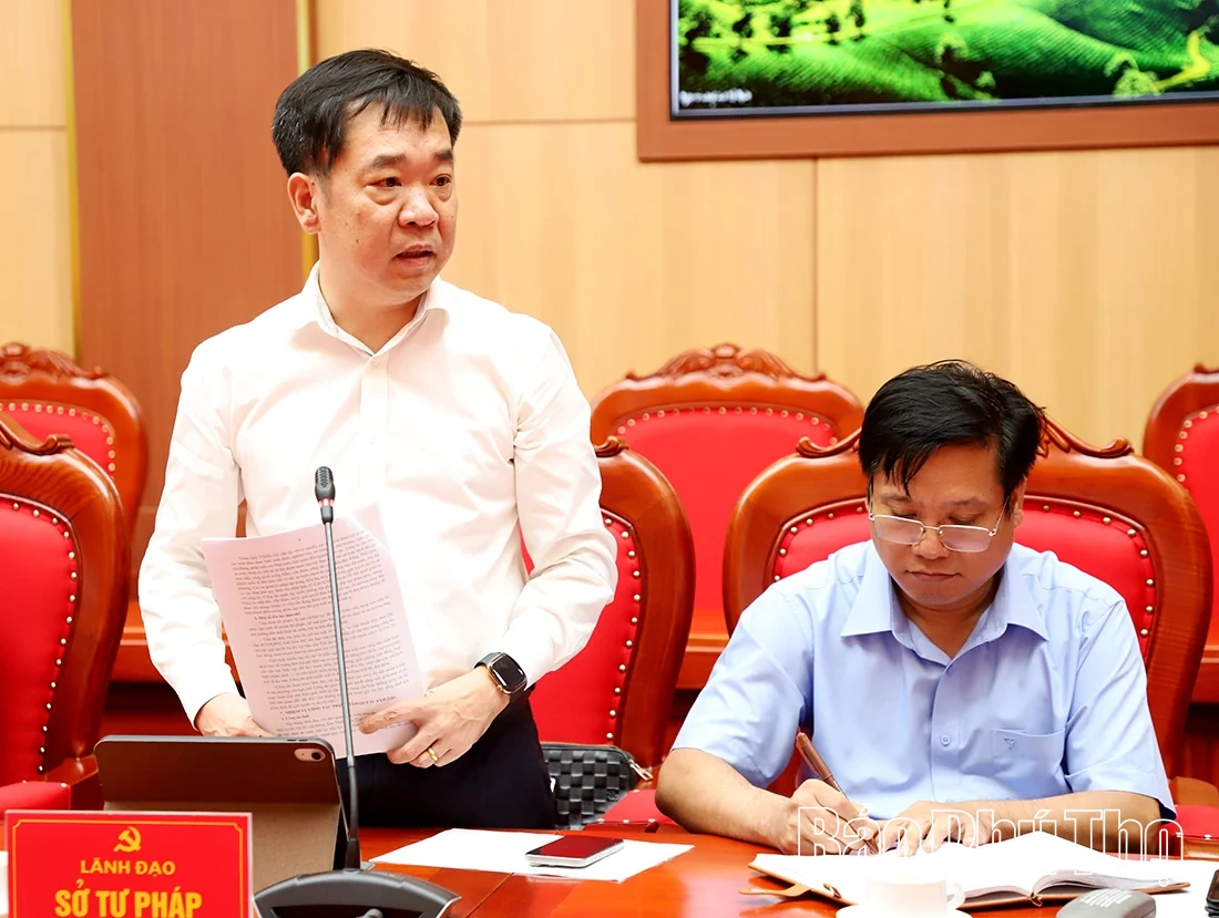 Phó Bí thư Thường trực Tỉnh ủy Bùi Văn Quang chủ trì giao ban các cơ quan khối Nội chính