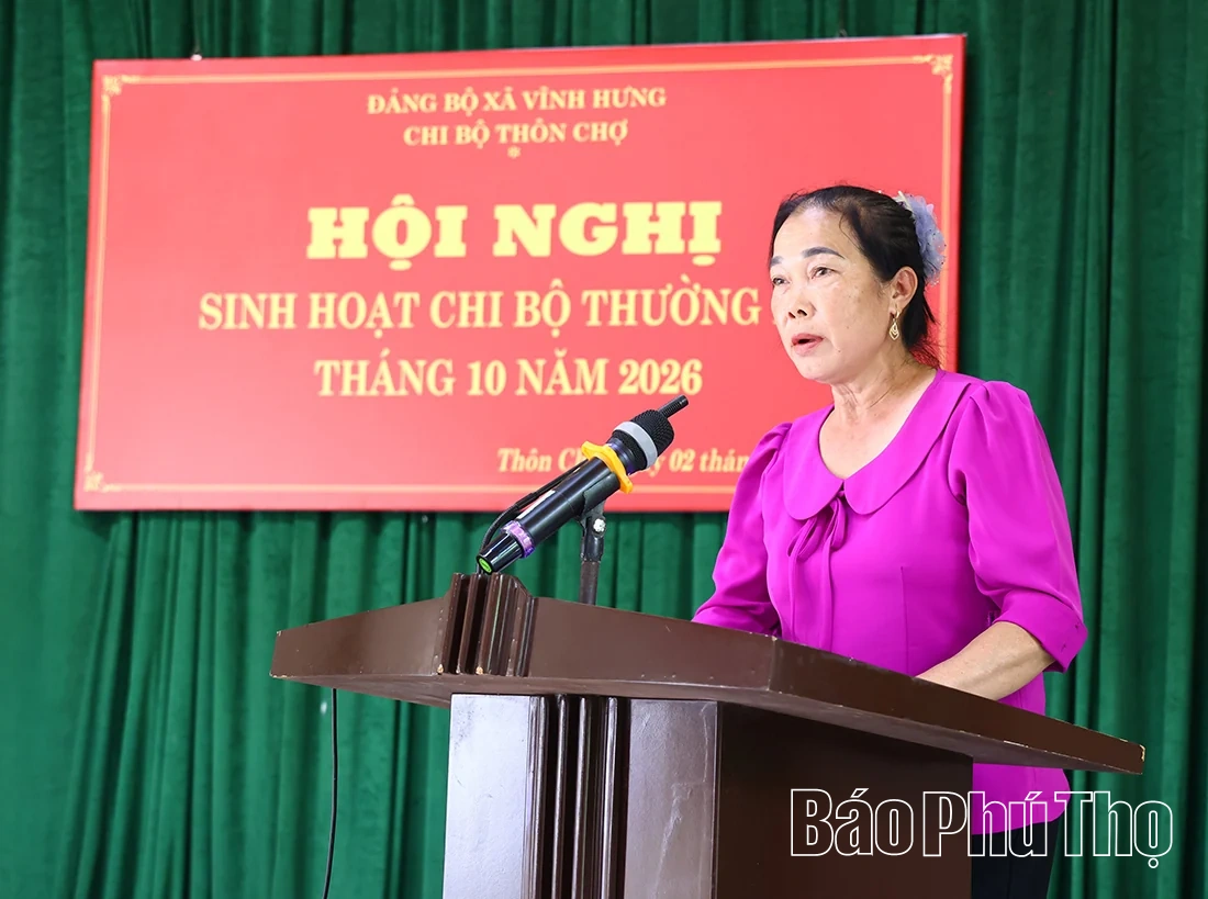 Chất lượng Chi bộ phải được thể hiện bằng sự đoàn kết trong Nhân dân, sự gương mẫu của đảng viên và kết quả giải quyết những vấn đề từ cơ sở