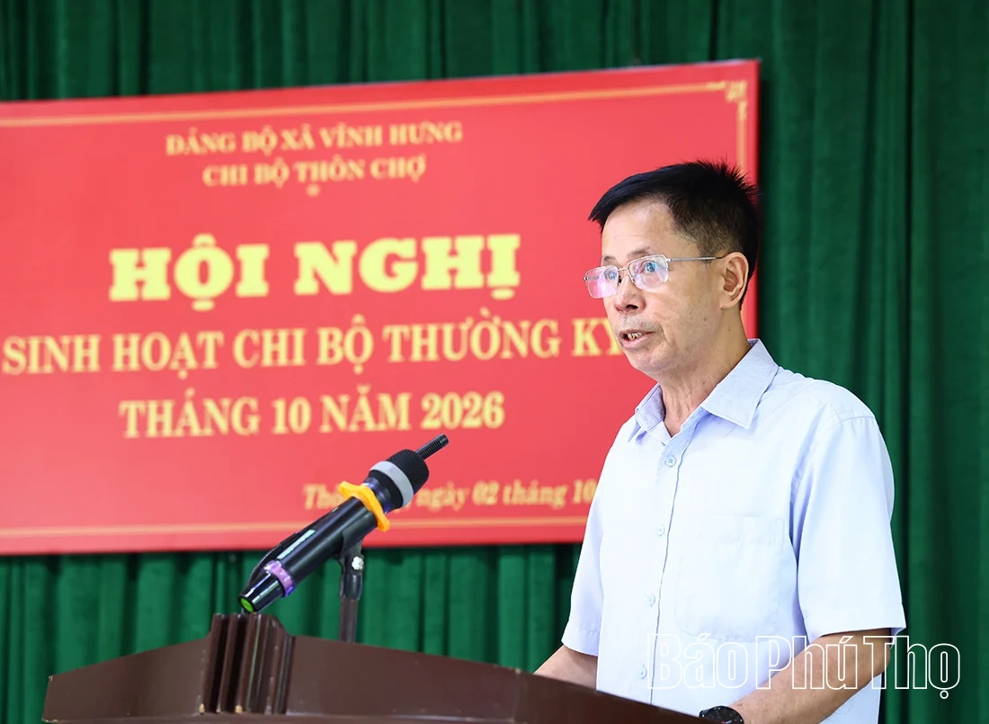 Chất lượng Chi bộ phải được thể hiện bằng sự đoàn kết trong Nhân dân, sự gương mẫu của đảng viên và kết quả giải quyết những vấn đề từ cơ sở